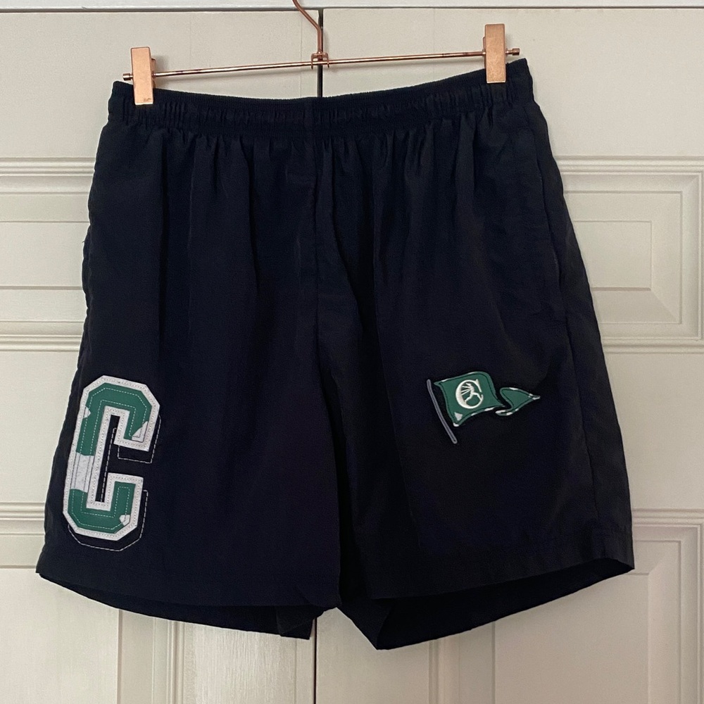 Champion warm up shorts in khaki